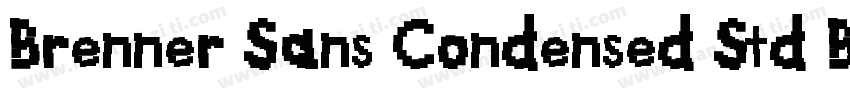 Brenner Sans Condensed Std Bold字体转换